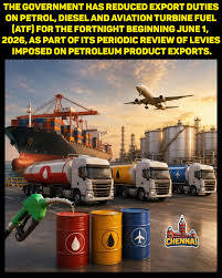 India Reduces Export Duties on Petrol, Diesel and Aviation Fuel
